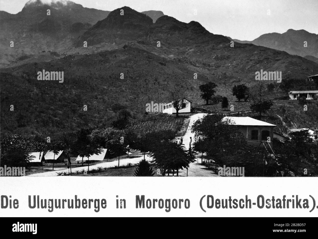 The Uluguru Mountains in Morogoro in German East Africa, today Tanzania. Undated photo. Stock Photo