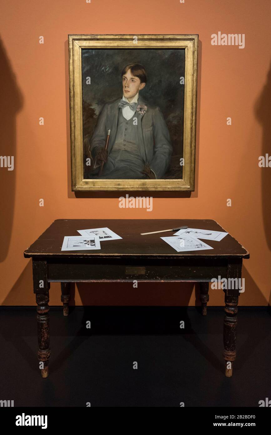 London Uk 2 March 2020 A Painting Of Aubrey Beardsley 1895 By