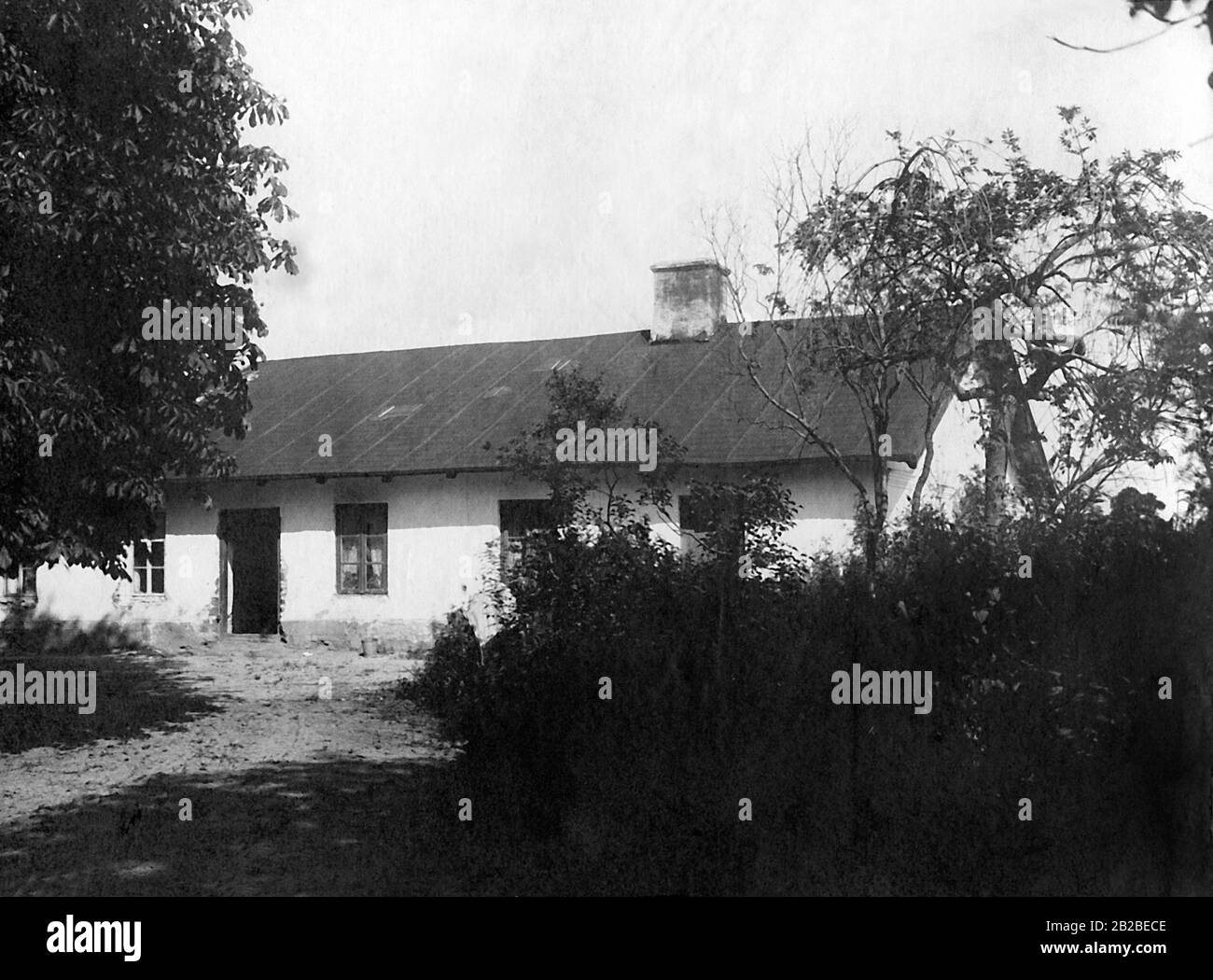 The birthplace of famous Polish composer Frederic Chopin. The picture was taken in 1918 in Zelazowa-Wola (near Warsaw) where Chopin was born on 1 March 1810. Frédéric Chopin, composer, Poland Stock Photo