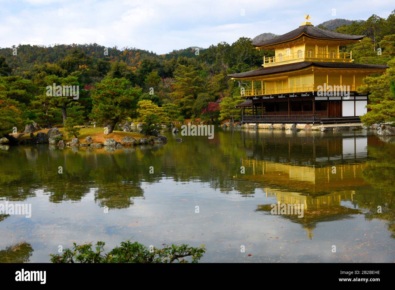 Kinkakuji temple, the Golden Pavilion in Kyoto, Honshu,Japan,Asia Stock  Photo - Alamy
