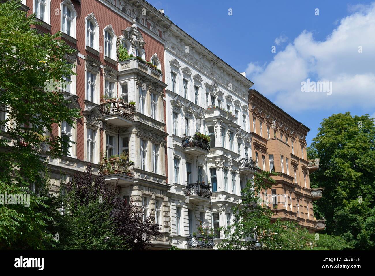 Altbauten, Fichtestrasse, Kreuzberg, Berlin, Deutschland Stock Photo
