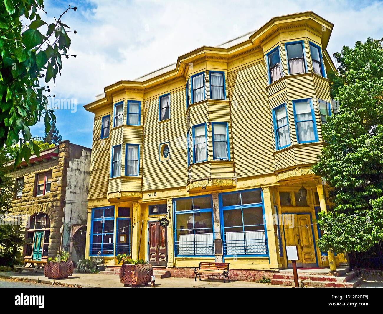 The Burlington Hotel, Port Costa, California. Built in 1883 this