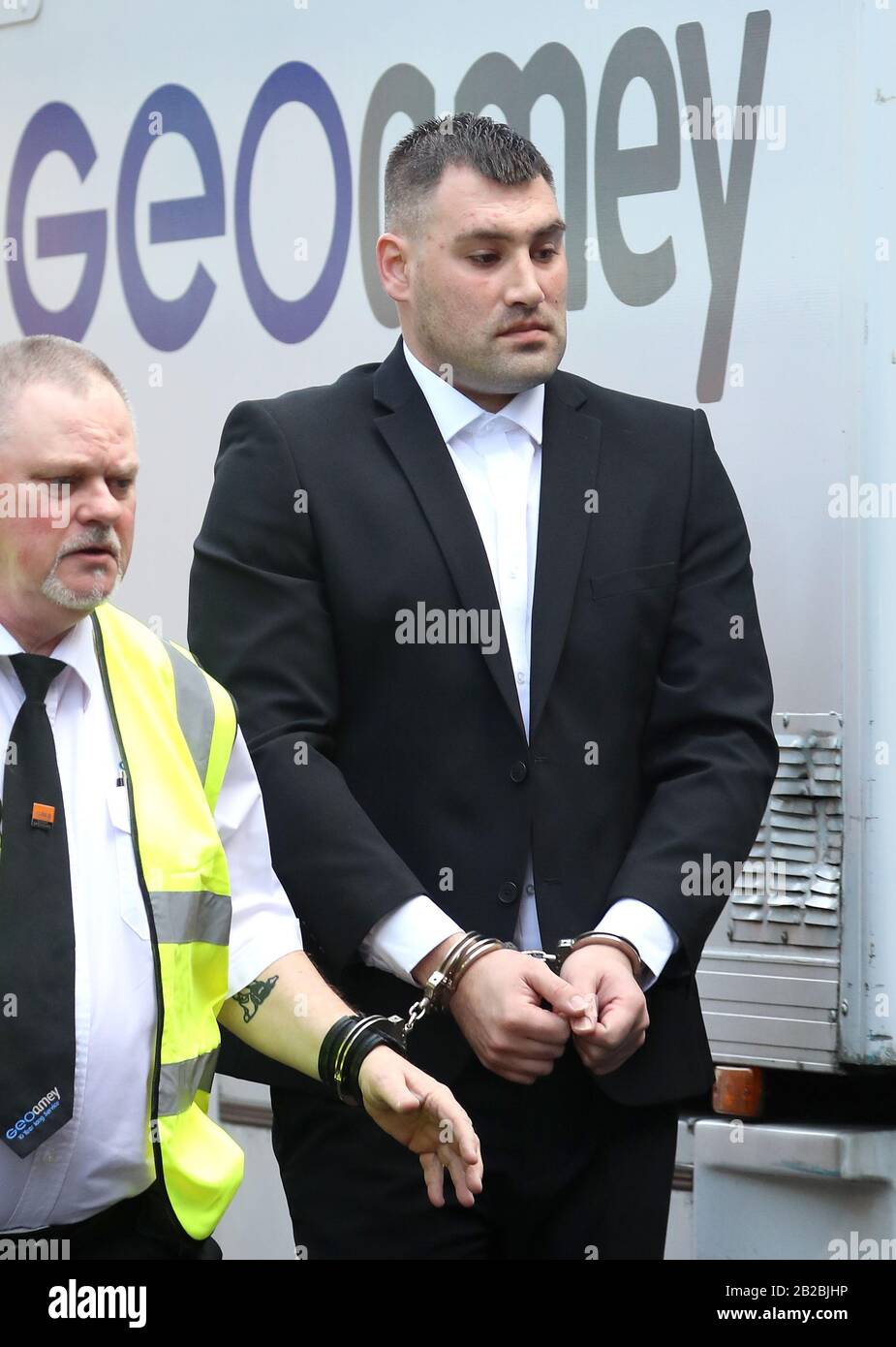 Michael Roe arriving at Lewes Crown Court where he is charged with the murder of a child under one year old between September 8 and 11 2018; wounding or inflicting grievous bodily harm without intent and causing or allowing the death of a child, in connection with the death of his daughter, Holly. PA Photo. Picture date: Monday March 2, 2020. See PA story COURTS Crowborough. Photo credit should read: Gareth Fuller/PA Wire Stock Photo