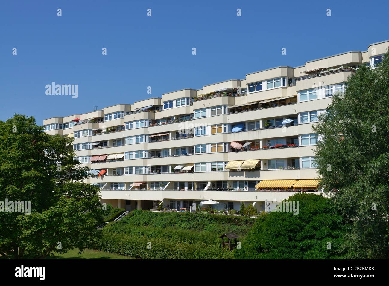 Wohnungen, Schifffahrtsufer, Spandau, Berlin, Deutschland Stock Photo