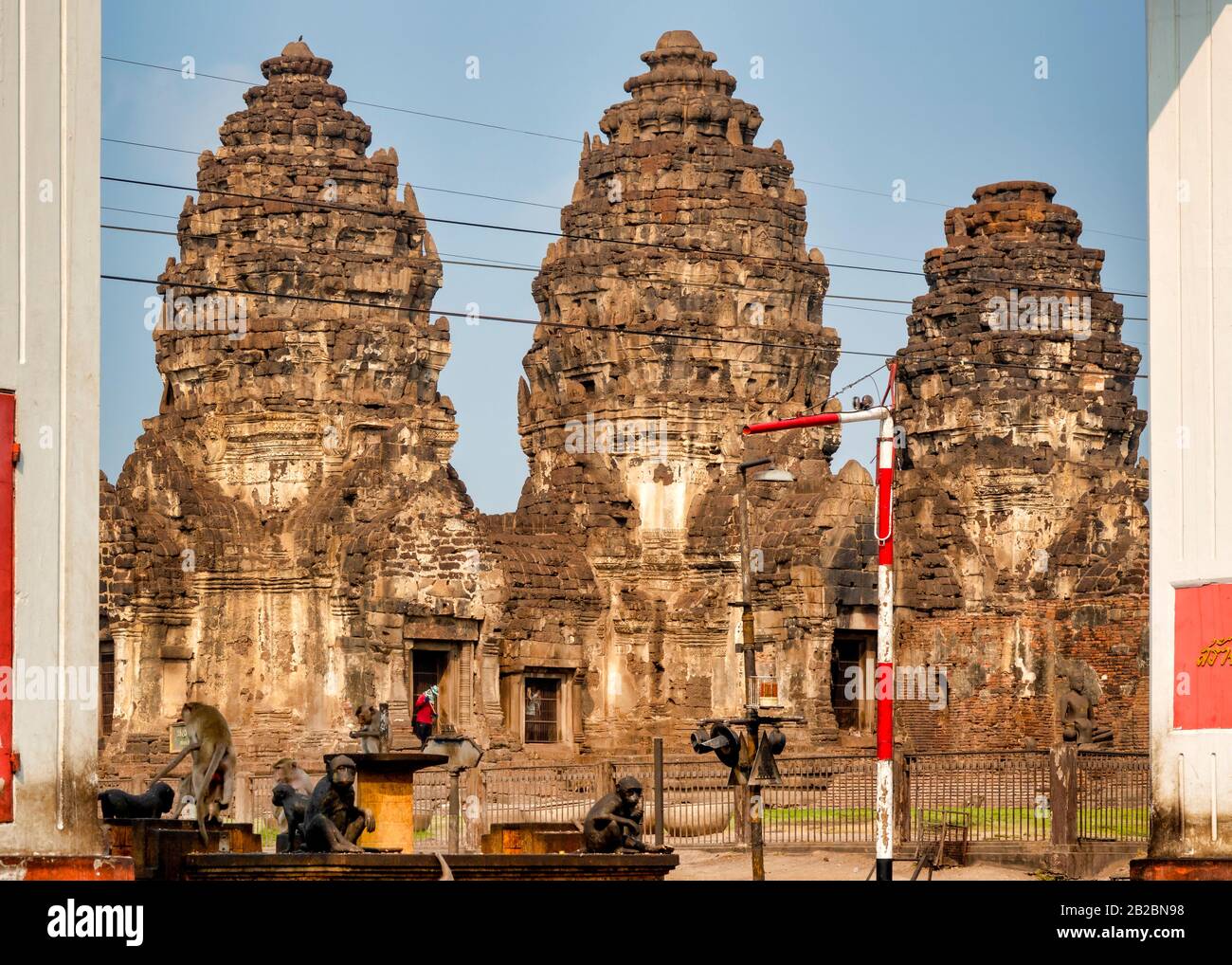 Prang Sam Yod temple in Lopburi, Thailand Stock Photo