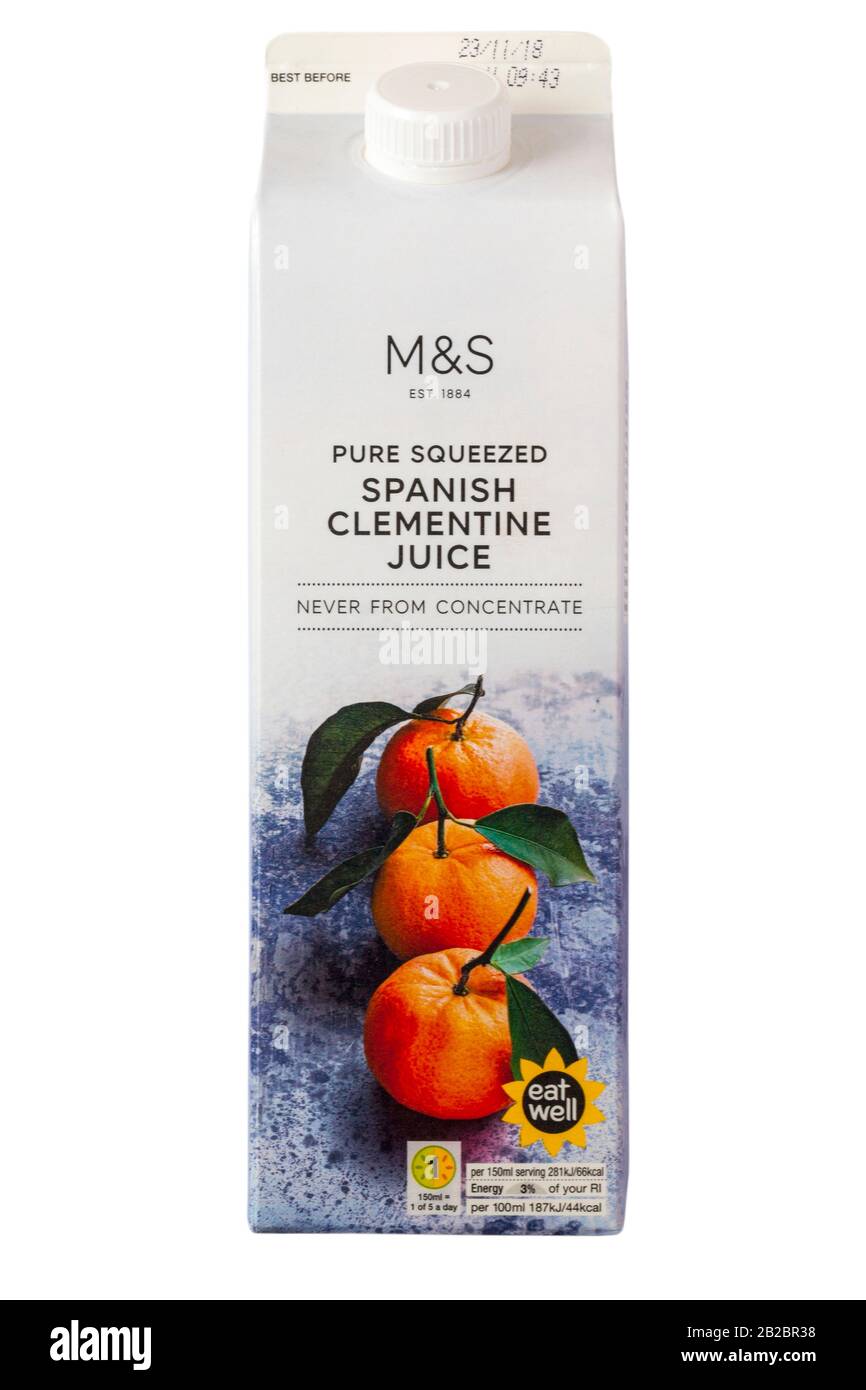 Pure squeezed spanish clementine juice hires stock photography and