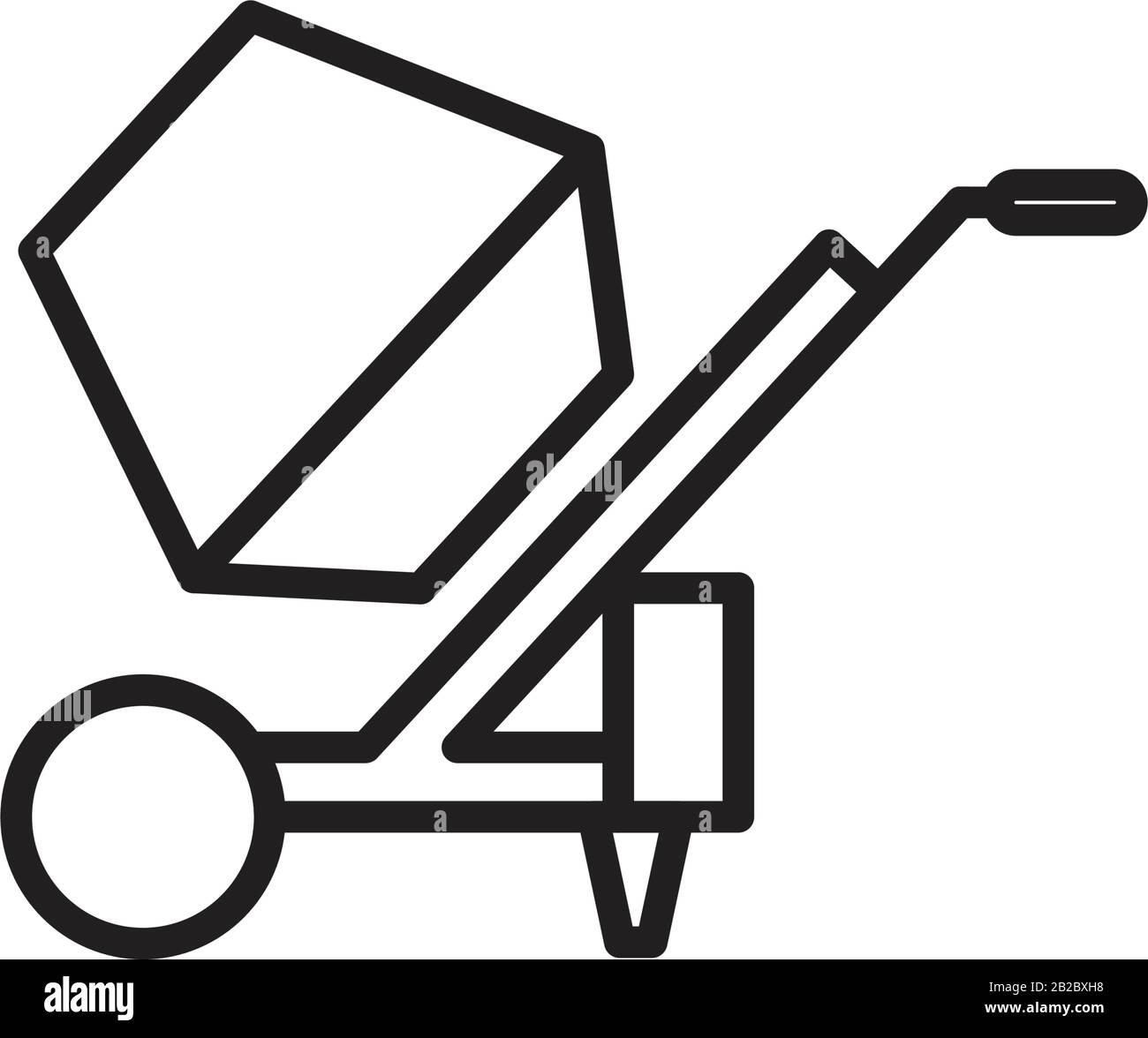 Concrete mixer icon template black color editable. Concrete mixer icon