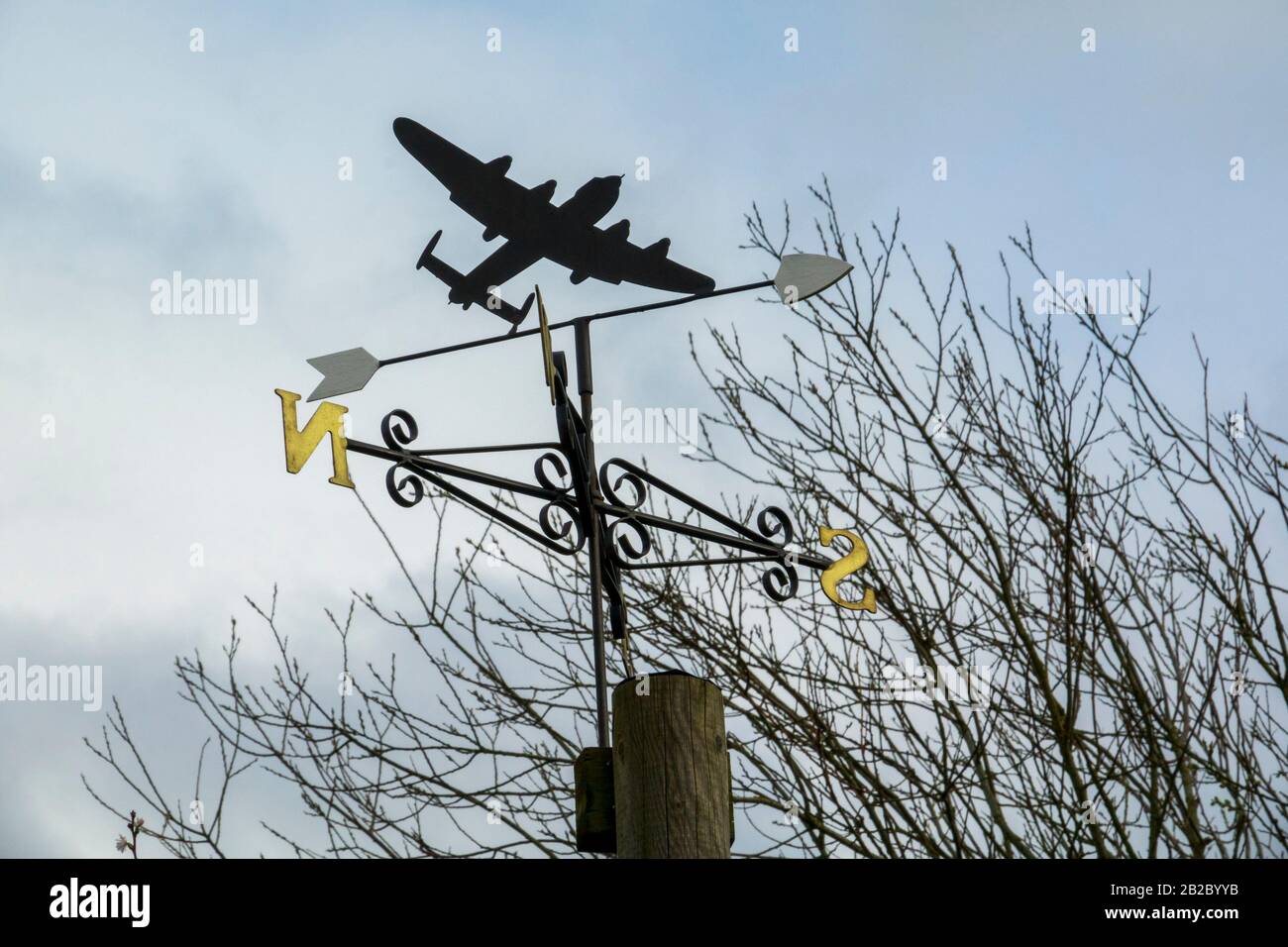 Lancaster bomber weathervane Stock Photo Alamy