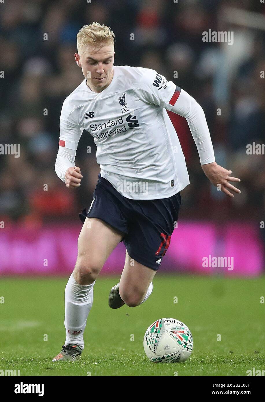 Liverpool's Luis Longstaff during Carabao Cup, Quarter Final match at