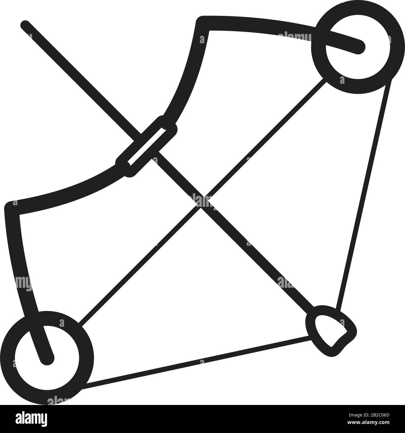Bow and arrow icon template black color editable. Bow and arrow icon ...