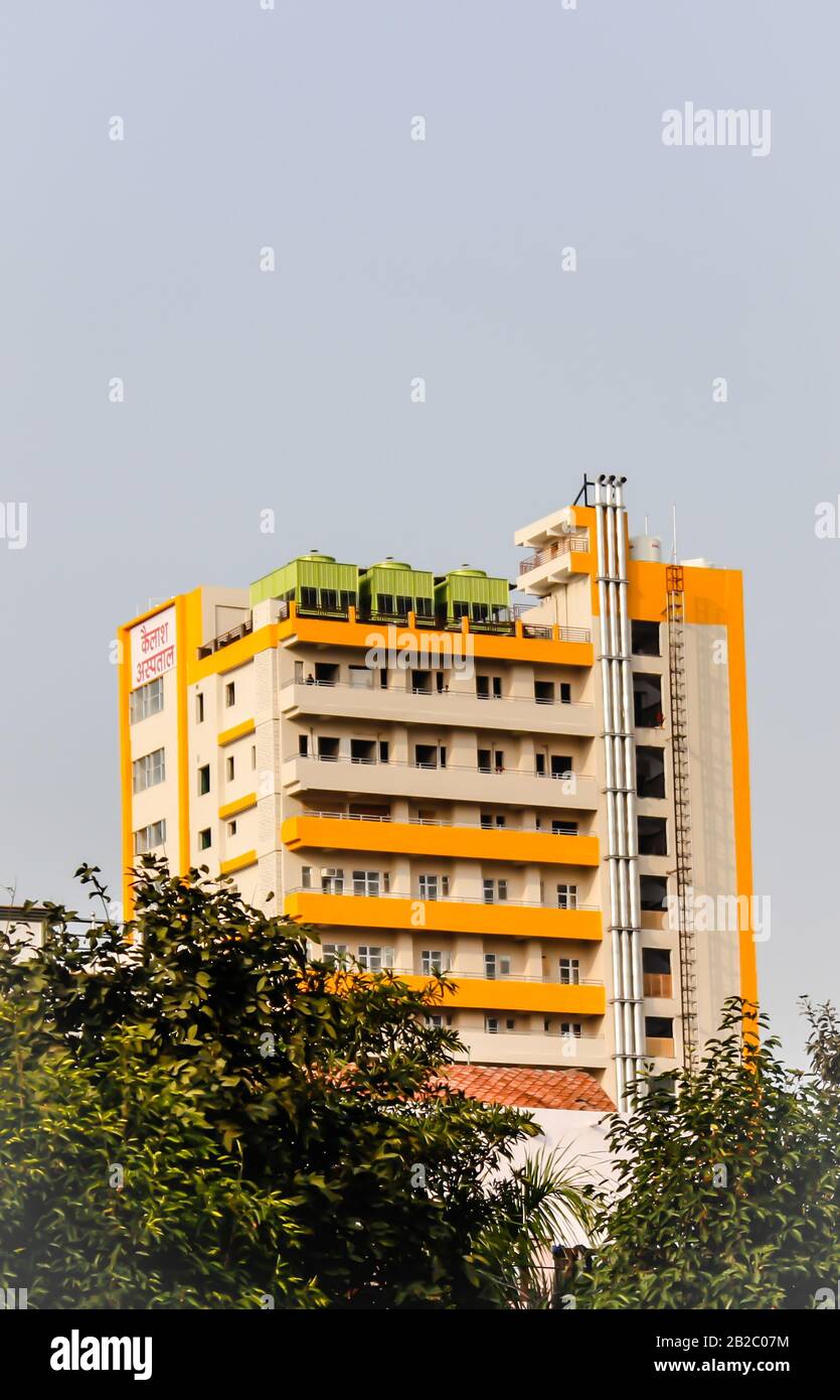 Utter pardesh , India - building , A picture of building with sky background 1 march 2020 Stock Photo