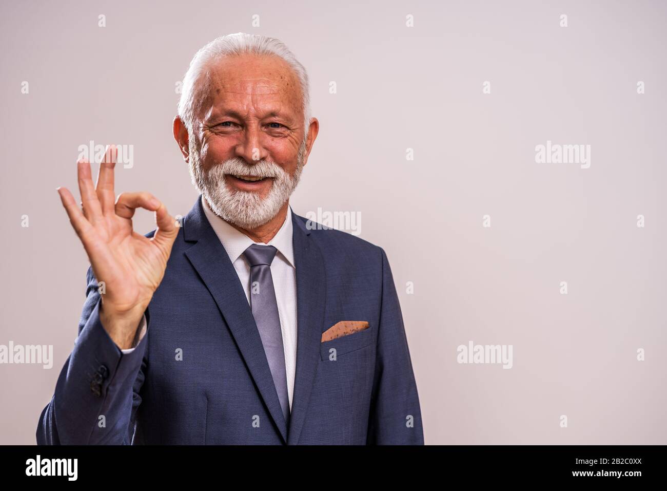 Portrait caucasian happy old man hi-res stock photography and images ...