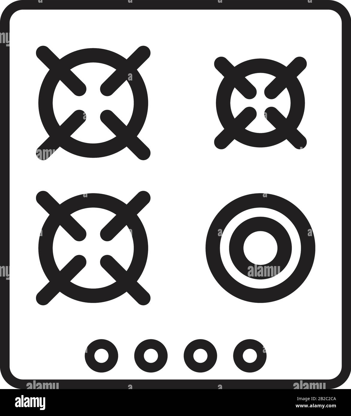 Stove icon template black color editable. Stove icon symbol Flat vector