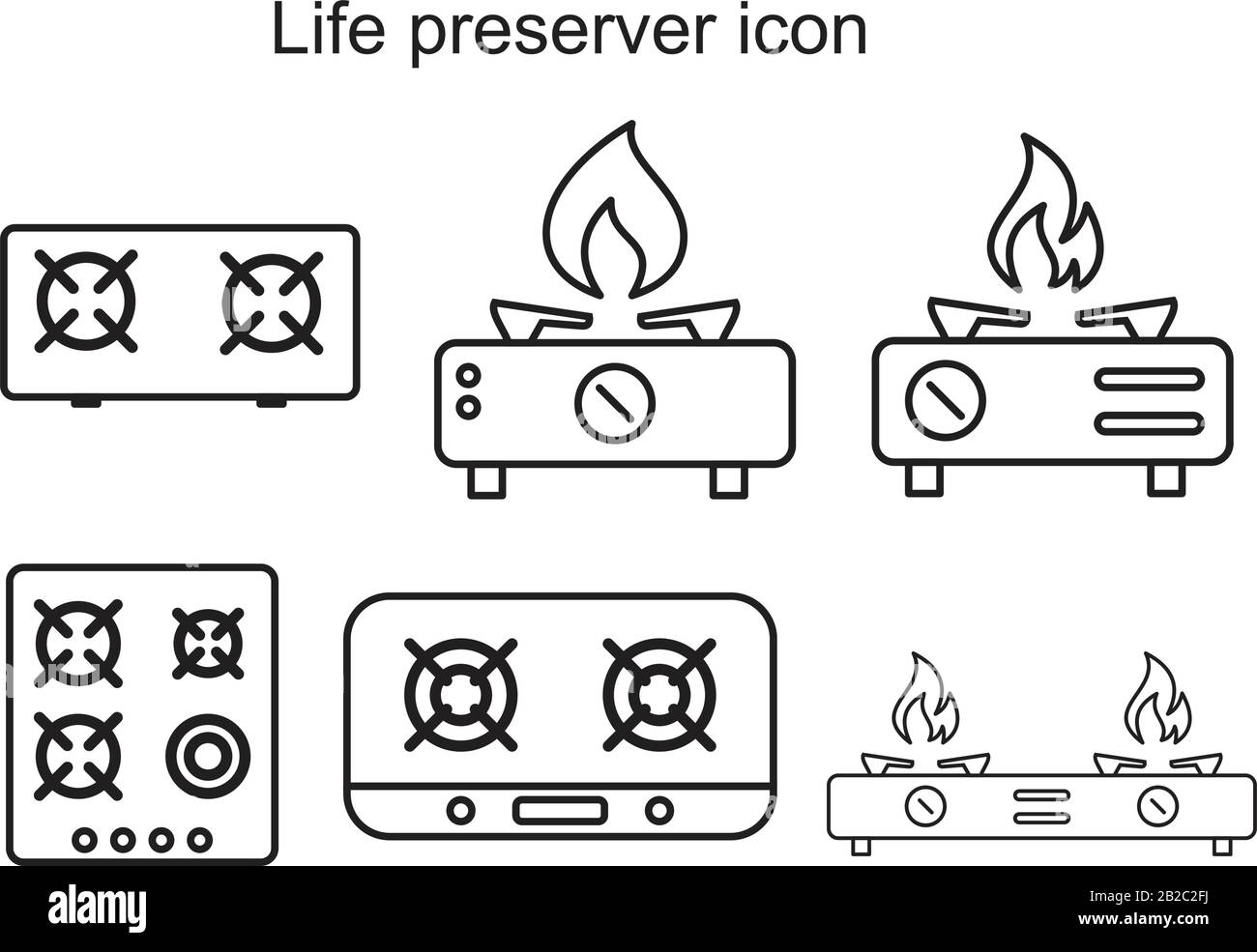 Stove icon template black color editable. Stove icon symbol Flat vector