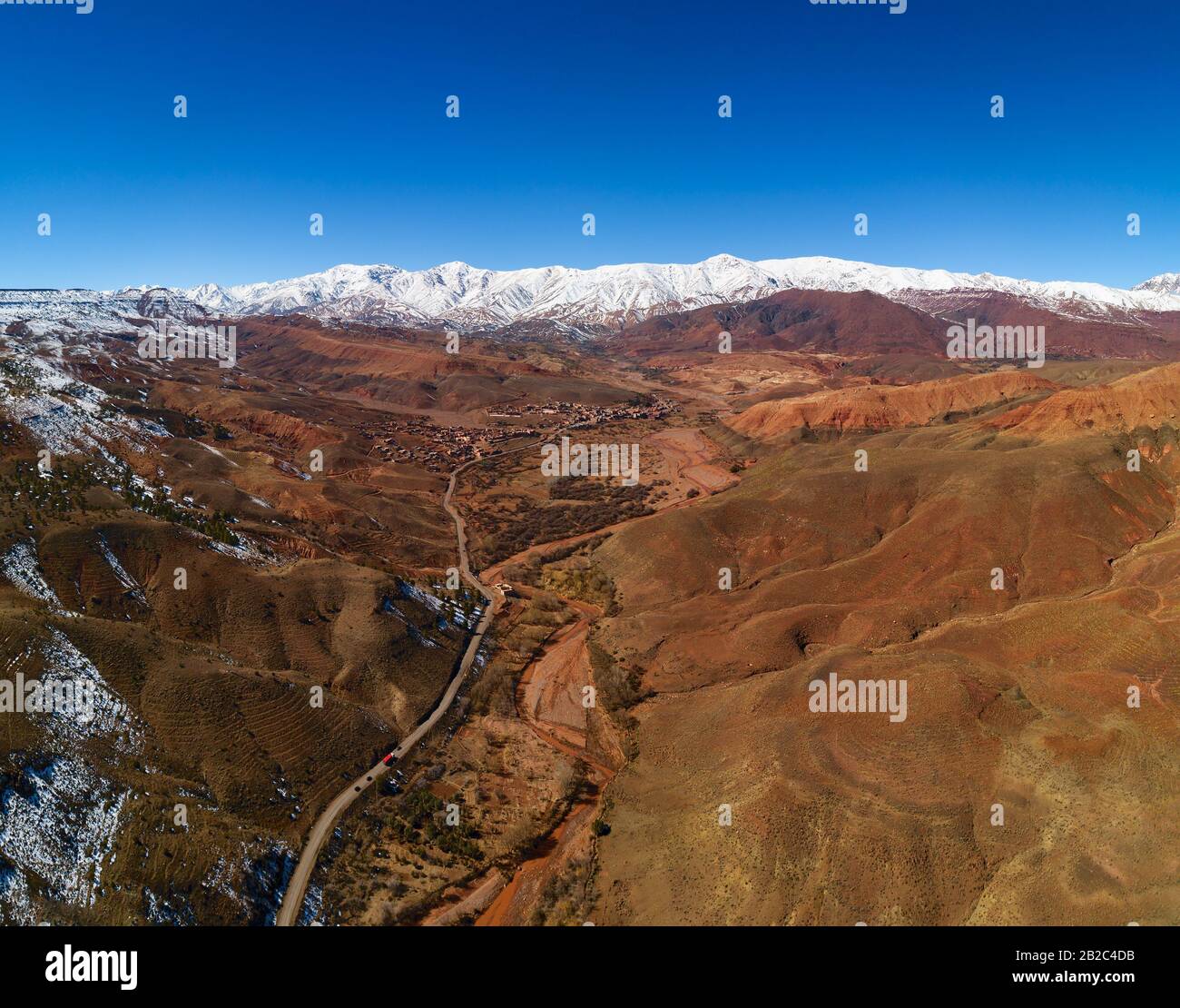 Aerial fly over rural road hi-res stock photography and images - Alamy