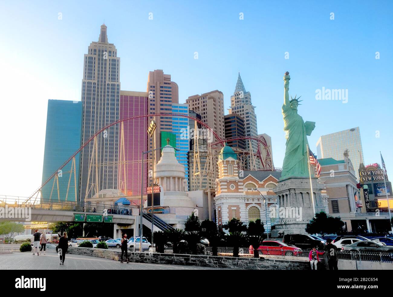 New York Hotel E Casinò Sulla Famosa Strip Di Las Vegas Foto stock