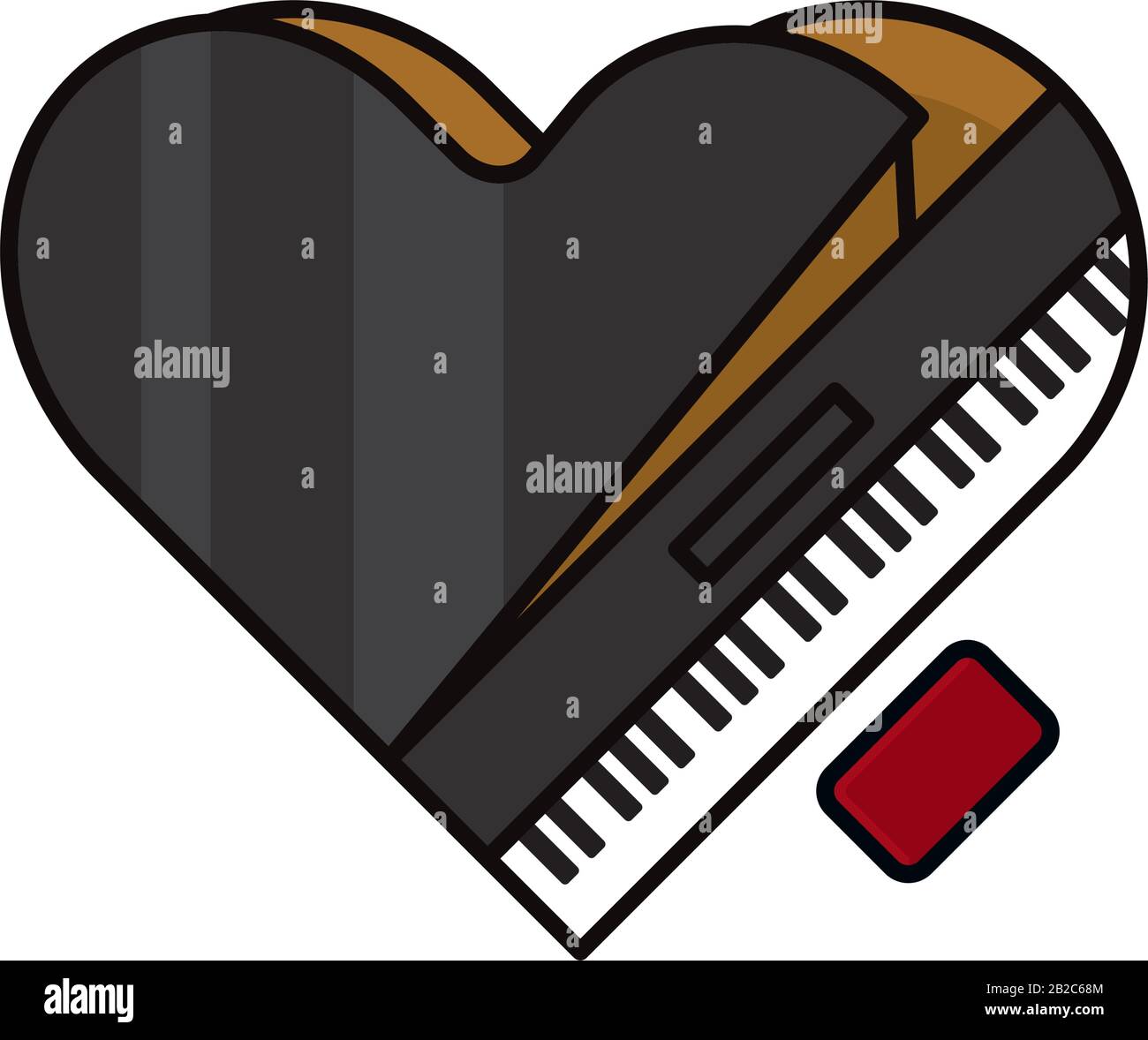 Piano shape hi-res stock photography and images - Alamy