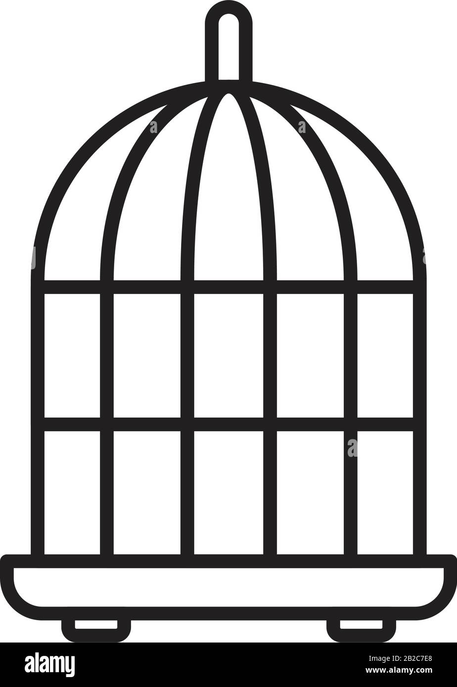 Bird cage icon template black color editable. Bird cage icon symbol Flat vector illustration for graphic and web design Stock Vector Image & Art - Alamy