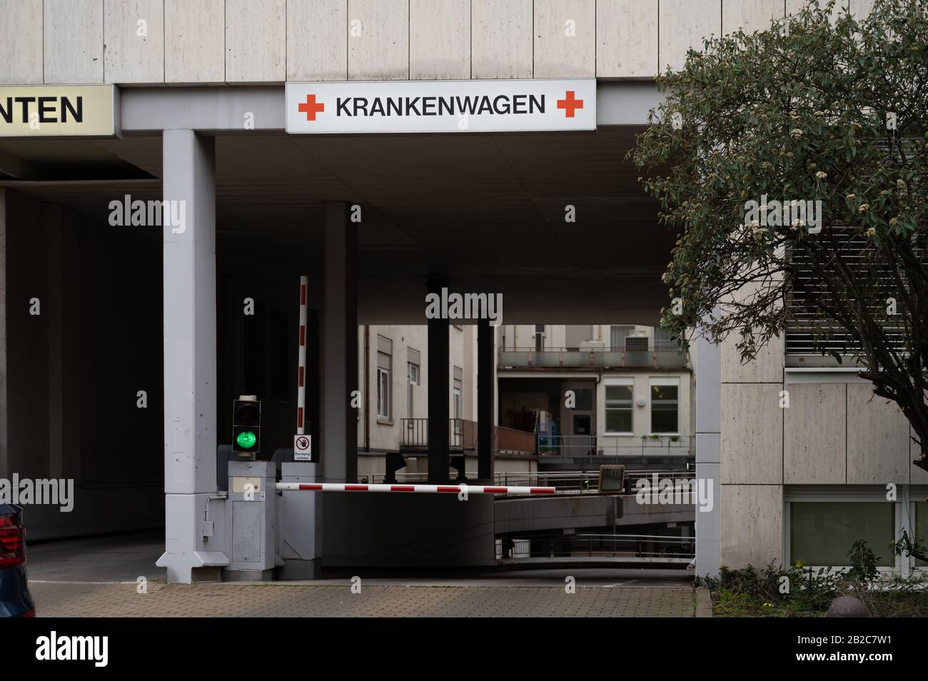 Gesundheit, Deutschland, Mannheim, Oststadt, Theresien Krankenhaus. Das Sozialministerium Baden-Würtemberg meldet Coronavirus Stock Photo