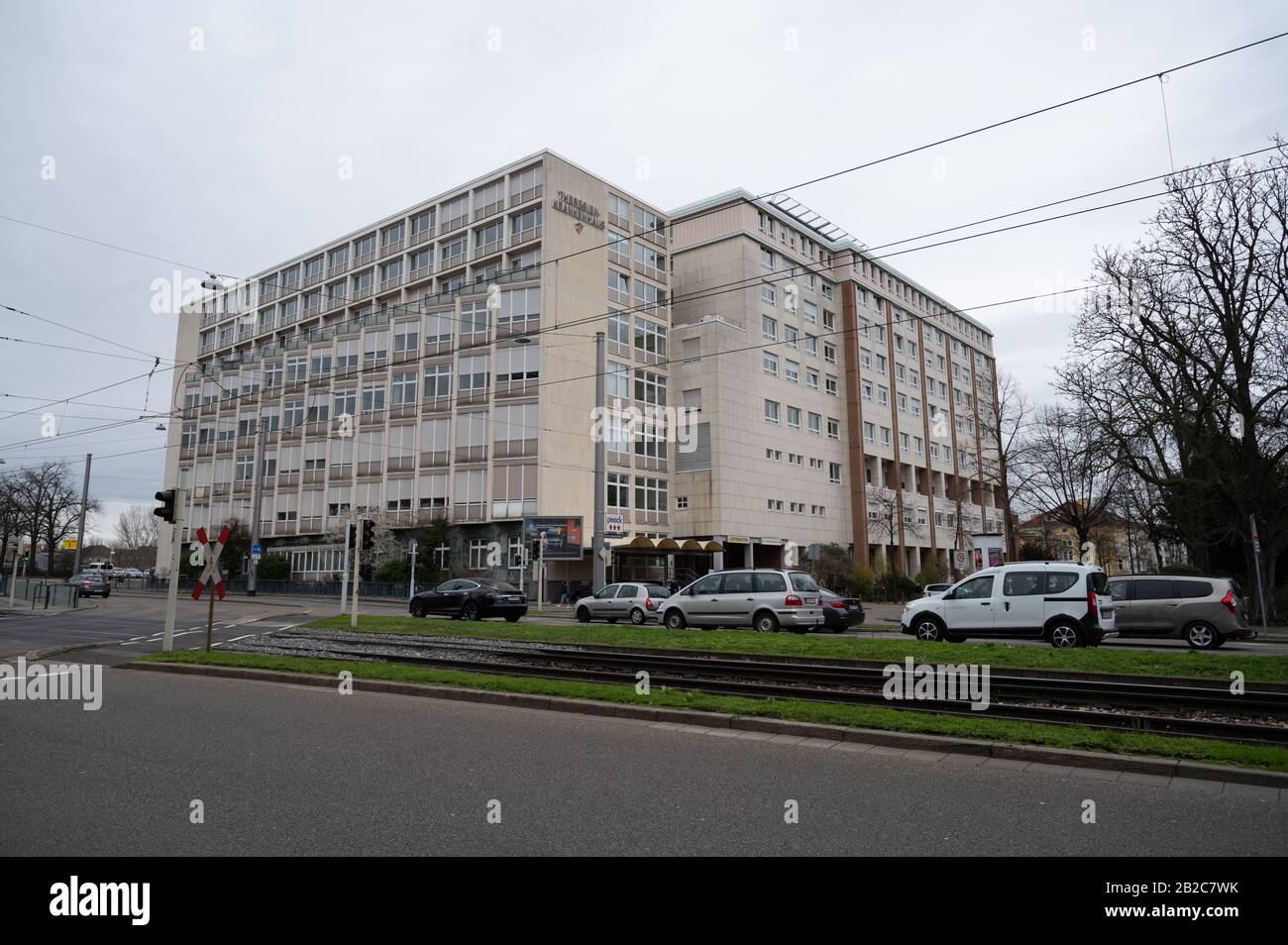 Gesundheit, Deutschland, Mannheim, Oststadt, Theresien Krankenhaus. Das Sozialministerium Baden-Würtemberg meldet Coronavirus Stock Photo