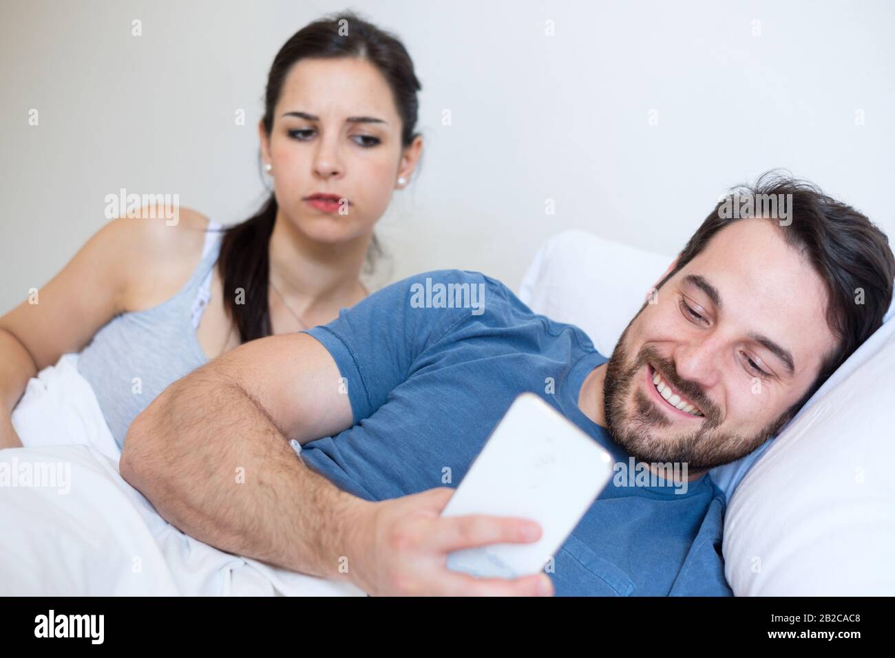 Boyfriend cheating bed hires stock photography and images Alamy