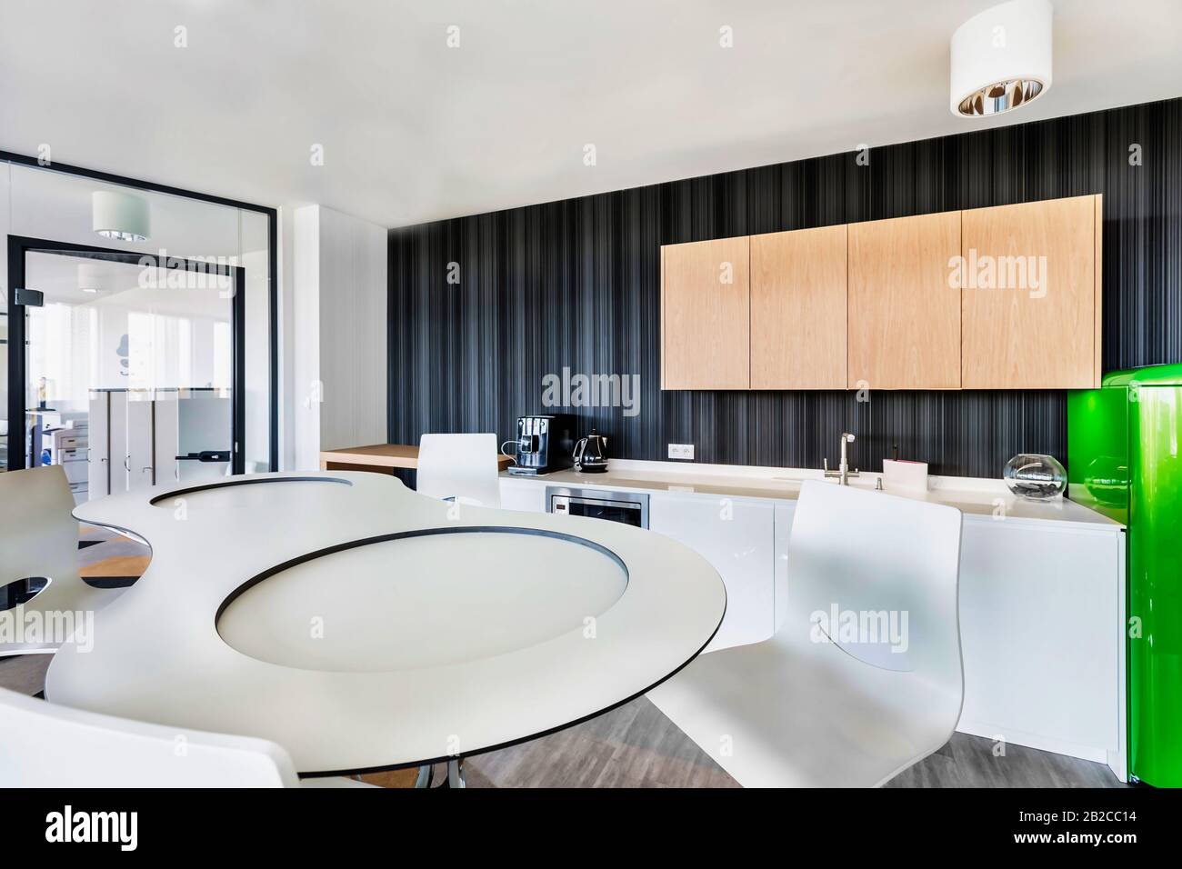 Photo of modern office pantry area Stock Photo Alamy