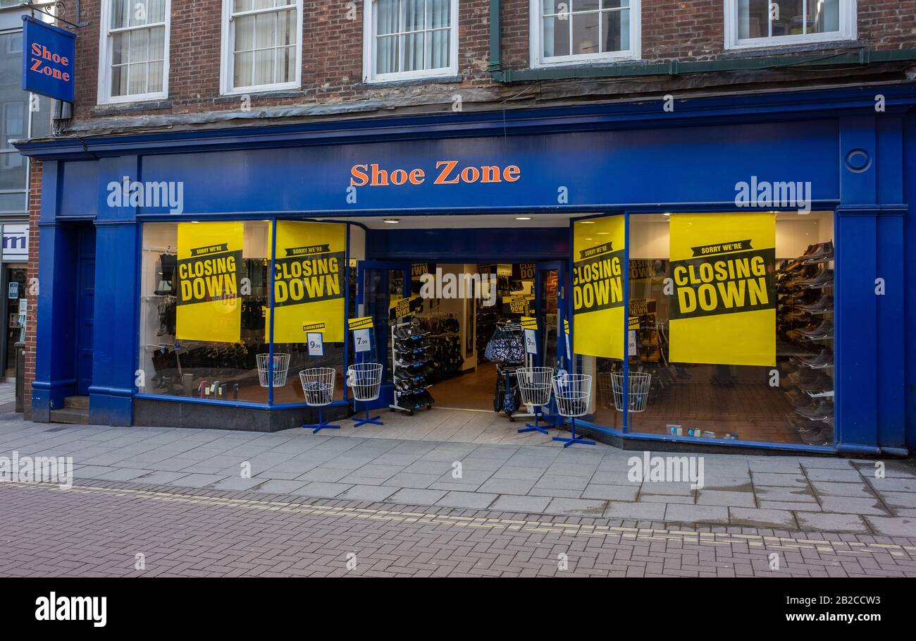 shoe store on high street