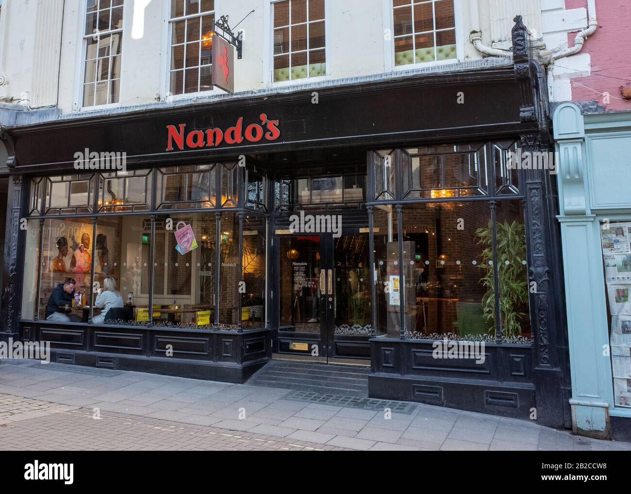 Nando's on a York High Street Stock Photo