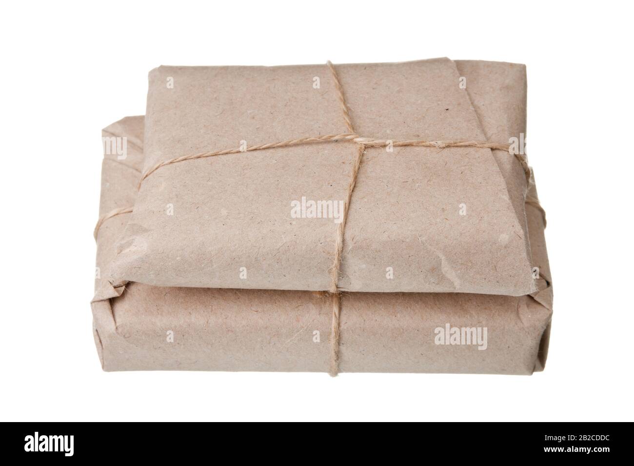 Parcel wrapped with brown packing paper Stock Photo by ©AndriiGorulko  9972809