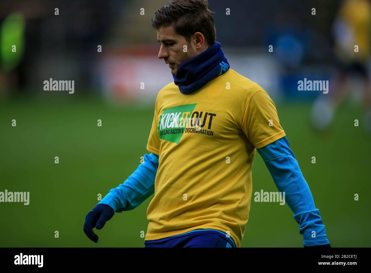 29th February Kcom Stadium Hull England Sky Bet Championship Hull City V Leeds United Gaetano Berardi 28 Of Leeds United Sporting A Kick It Out T Shirt In Warm Stock Photo Alamy 29th February Kcom Stadium Hull England Sky Bet Championship Hull City V Leeds United Gaetano Berardi 28 Of Leeds United Sporting A Kick It Out T Shirt In Warm Stock Photo Alamy