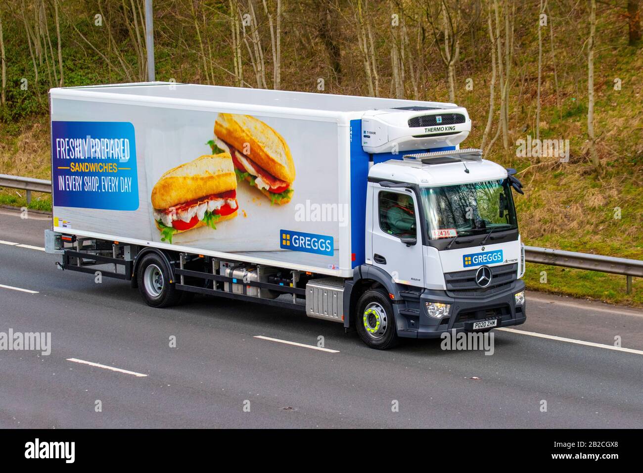 GREGGS BAKERY; HGV Haulage delivery trucks, lorry, transportation, truck, cargo carrier