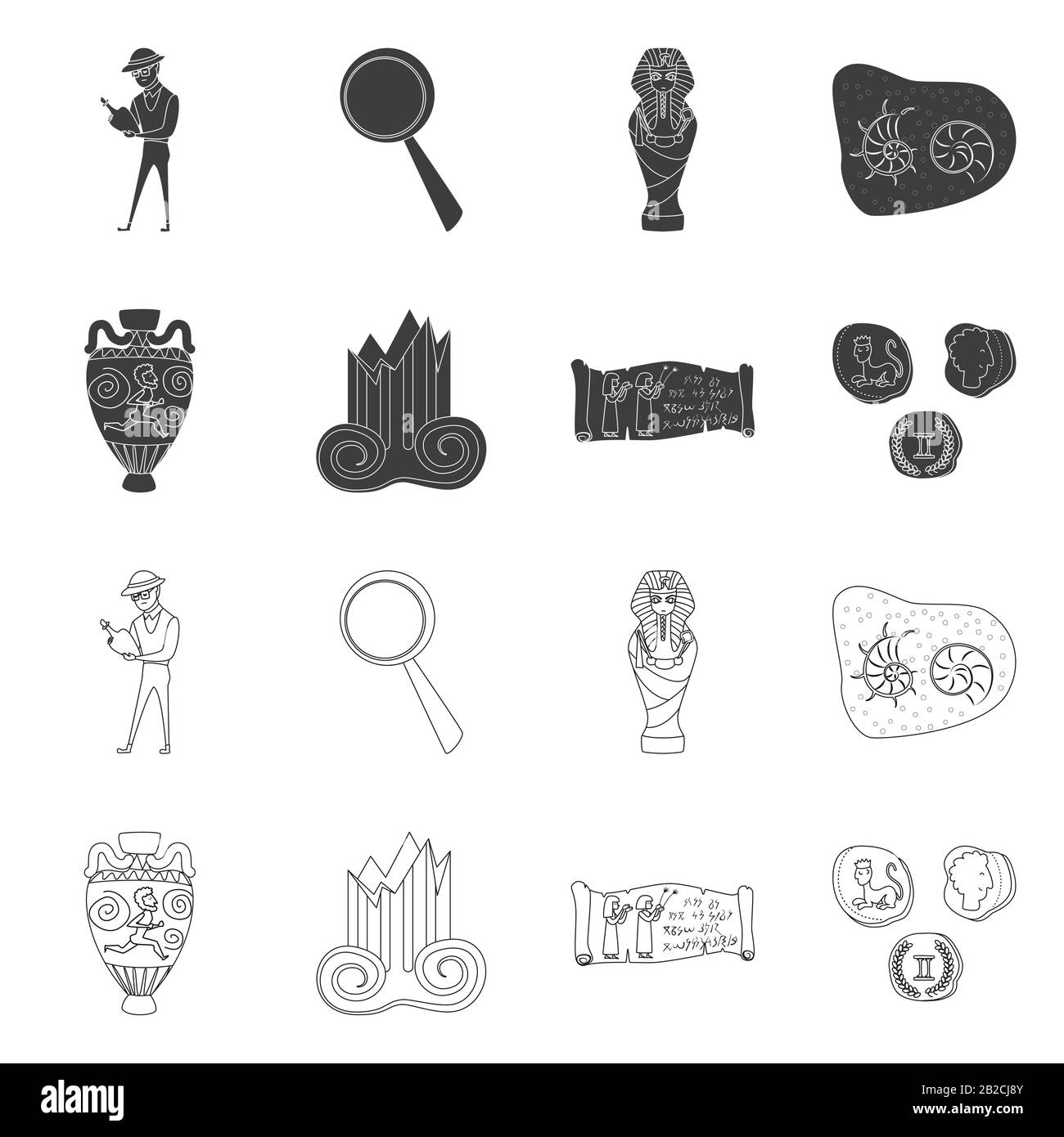 Isolated object of story and items sign. Collection of story and ...