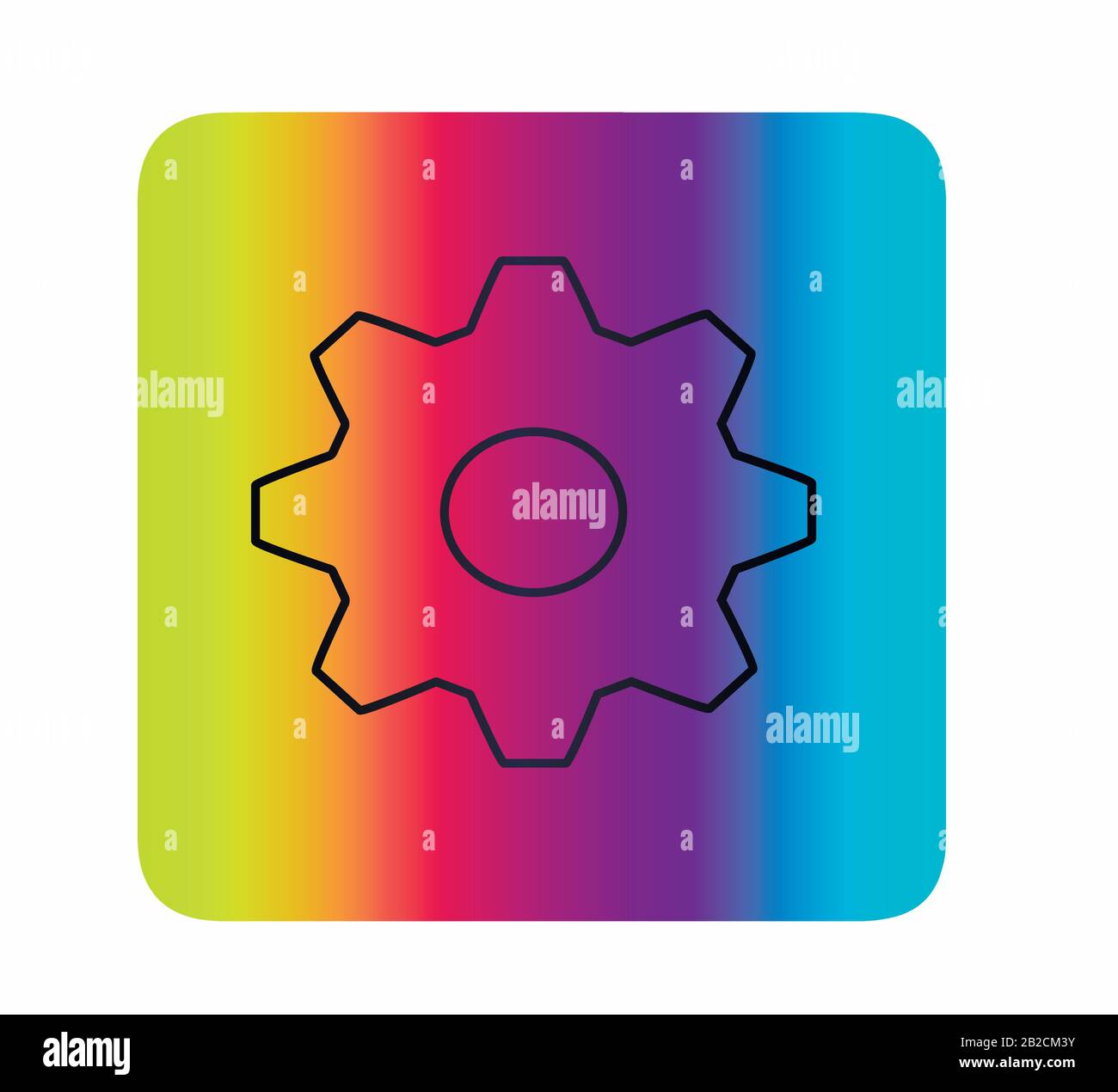 Close up black gear Stock Vector Images Alamy