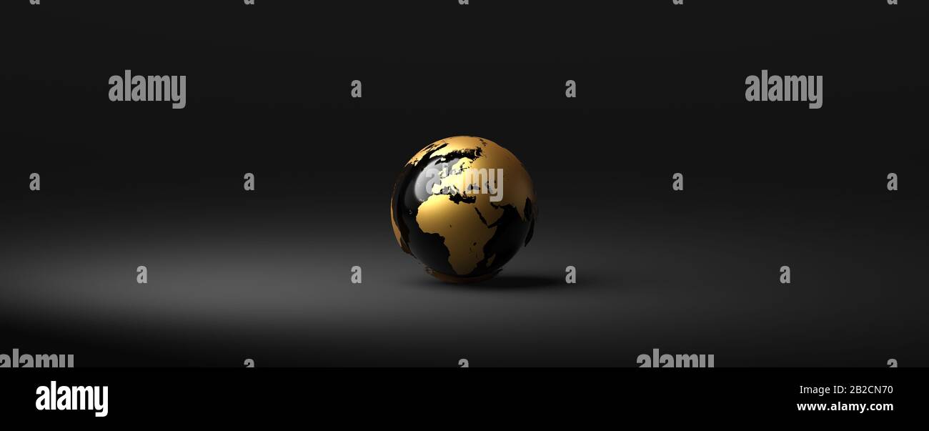 3D rendering modern earth globe Stock Photo