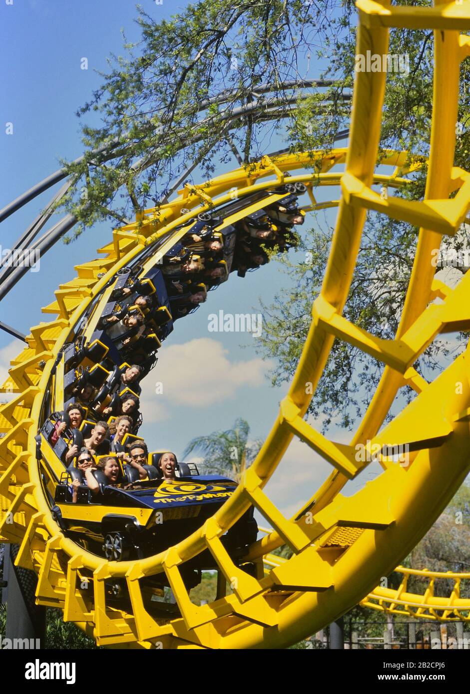 The Python Steel Roller Coaster Busch Gardens Tampa Bay Florida