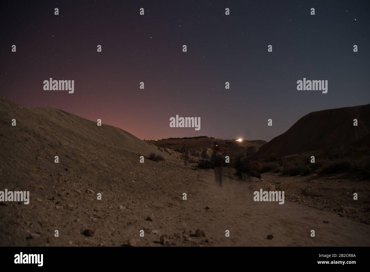 Adventure in dart Negev desert in Israel night Stock Photo Alamy