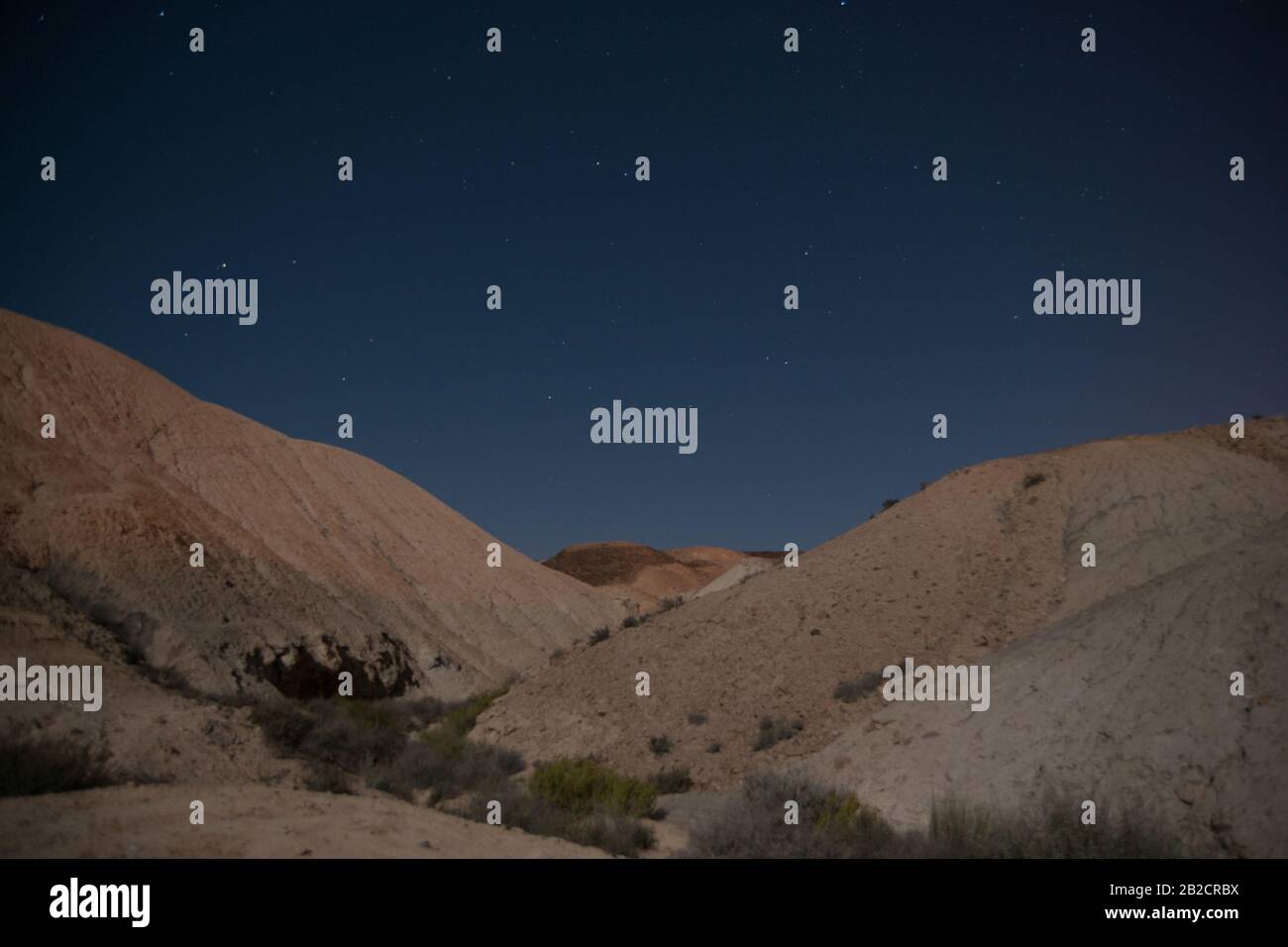 Adventure in dart Negev desert in Israel night Stock Photo Alamy