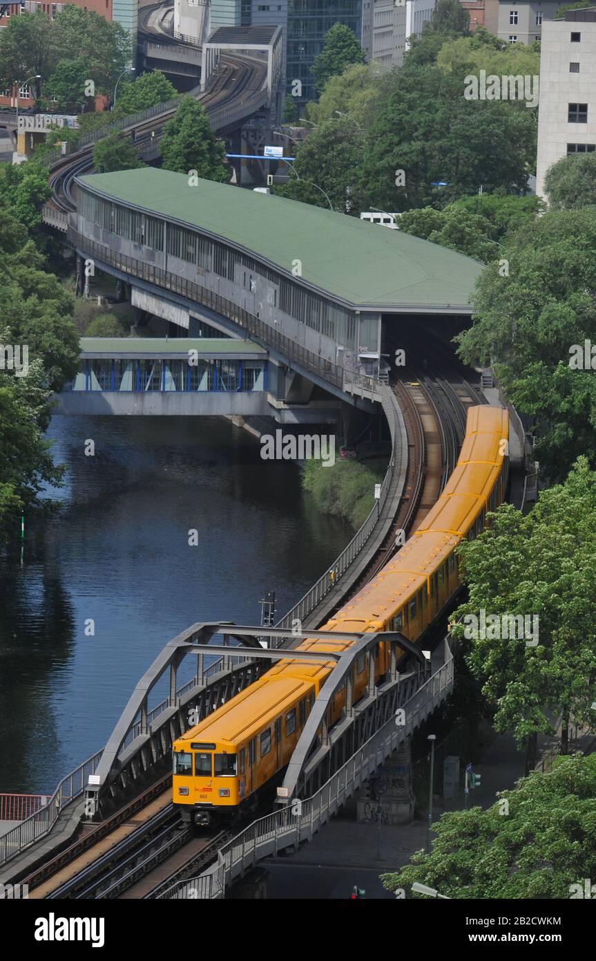 UBahnhof, Moeckernbruecke, Kreuzberg, Berlin, Deutschland Stock Photo