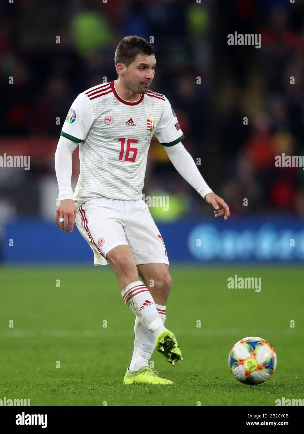 Hungary's Mate Patkai during the UEFA Euro 2020 Qualifying match at the  Cardiff City Stadium Stock Photo - Alamy