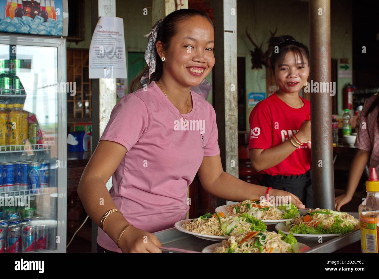 Cambodian waitress hi-res stock photography and images - Alamy