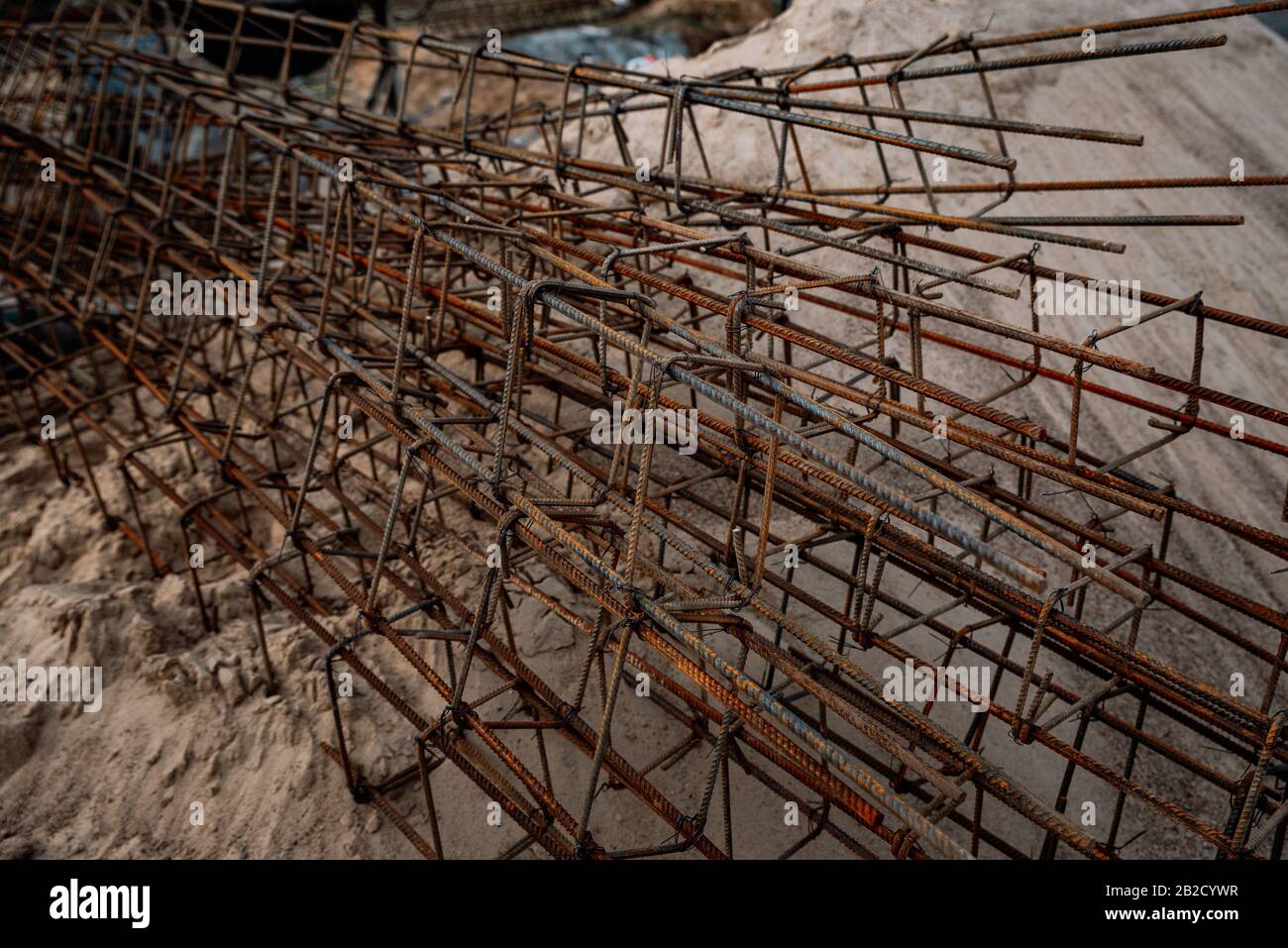 steel bars for reinforcement Stock Photo Alamy