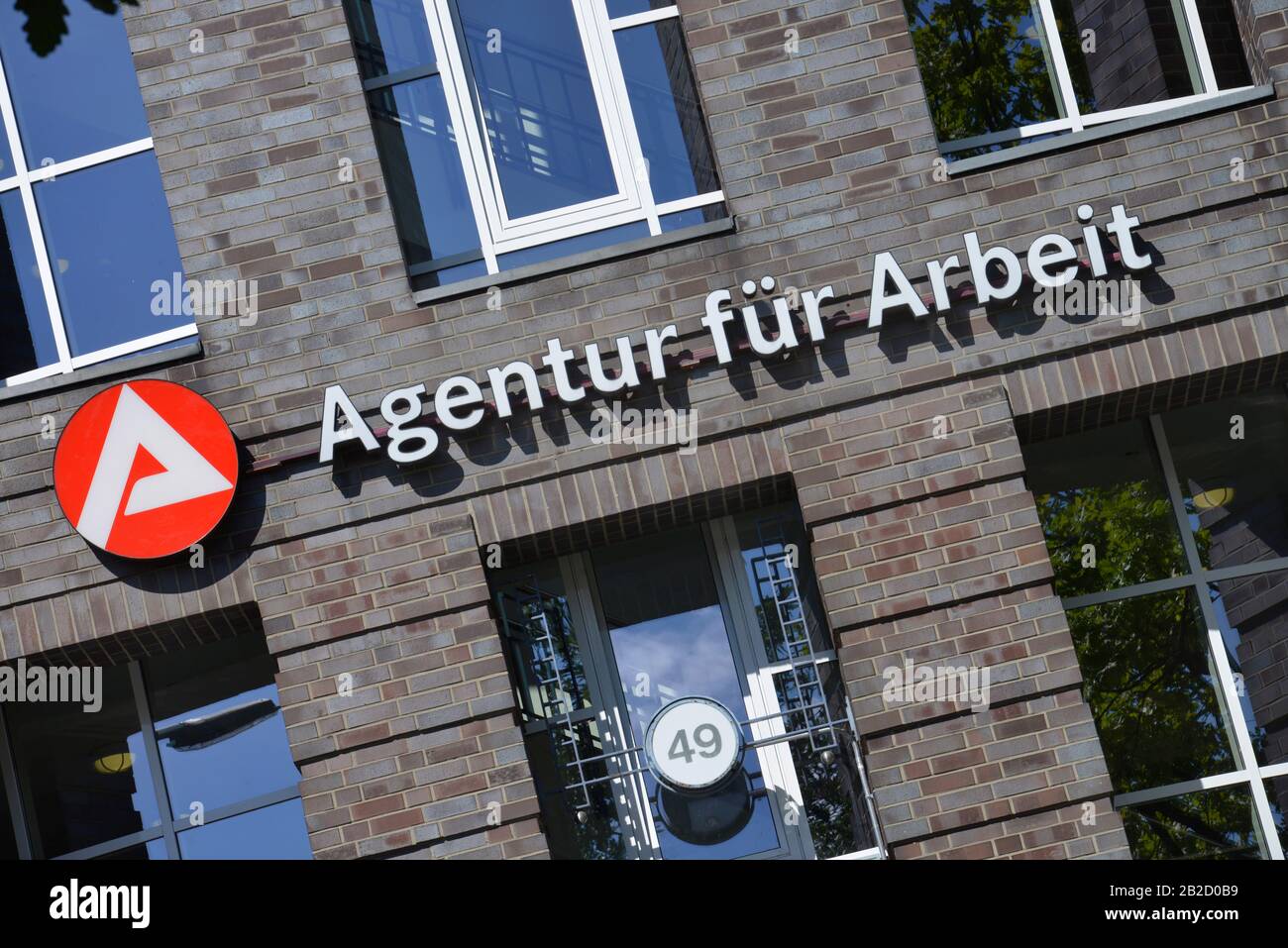 Agentur fuer Arbeit, Koenigin-Elisabeth-Strasse, Westend, Charlottenburg, Berlin, Deutschland Stock Photo