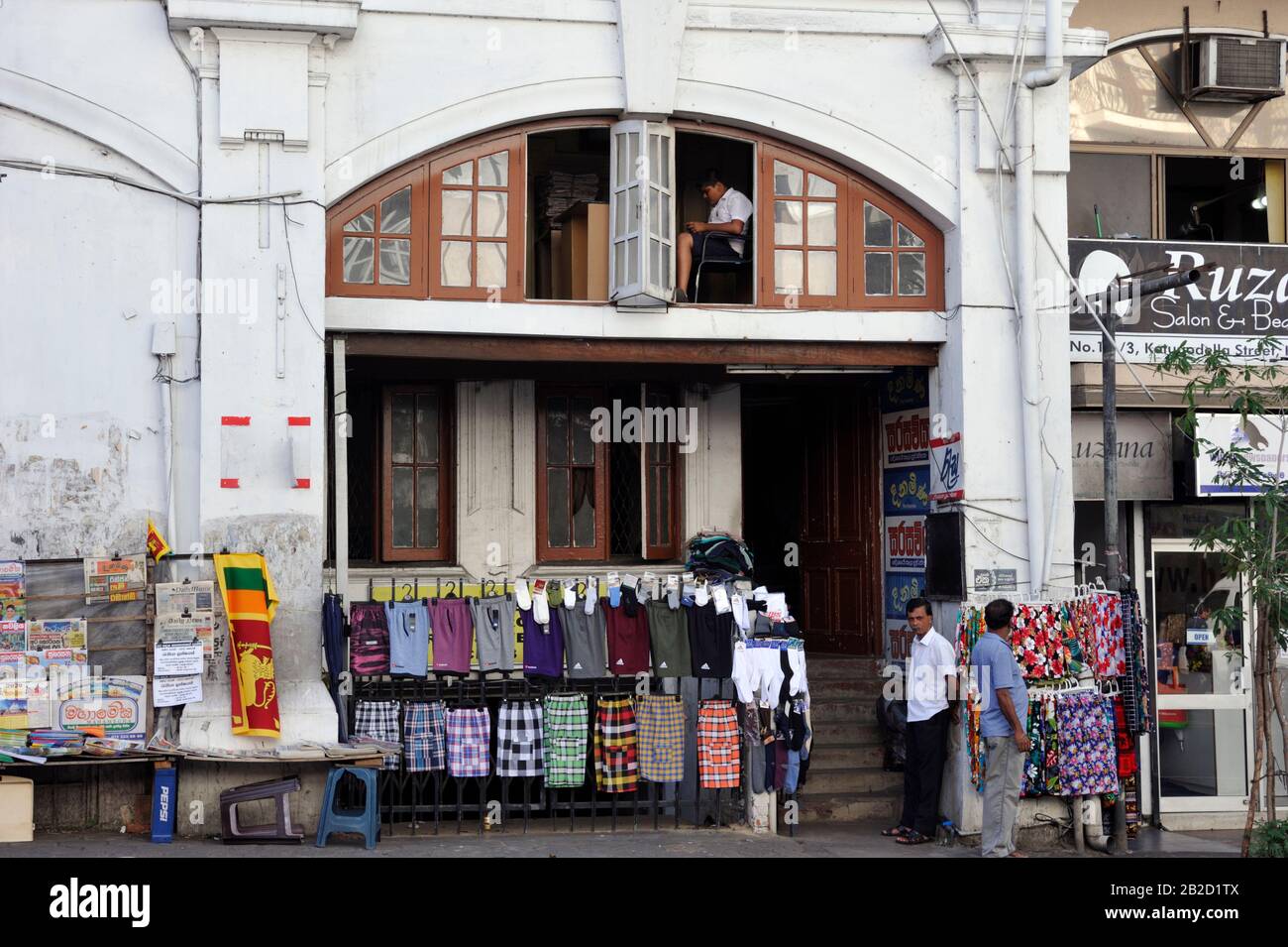 Sri Lanka, Kandy, old town, shops Stock Photo