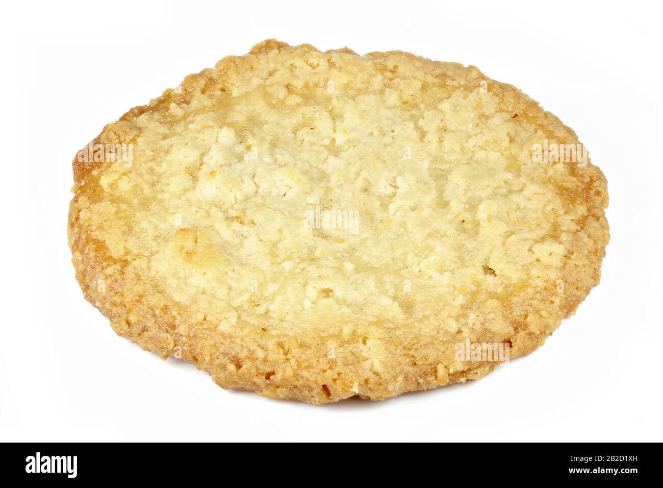 Swedish oat cookie isolated on white background Stock Photo