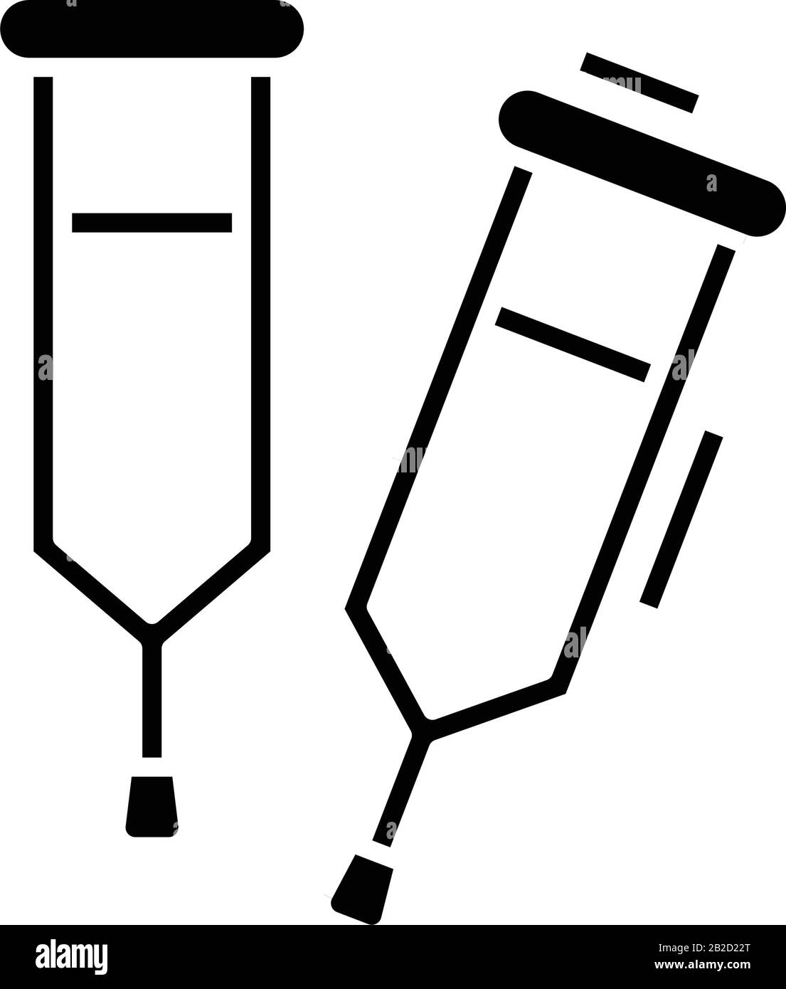 Injection tools black icon, concept illustration, vector flat symbol ...