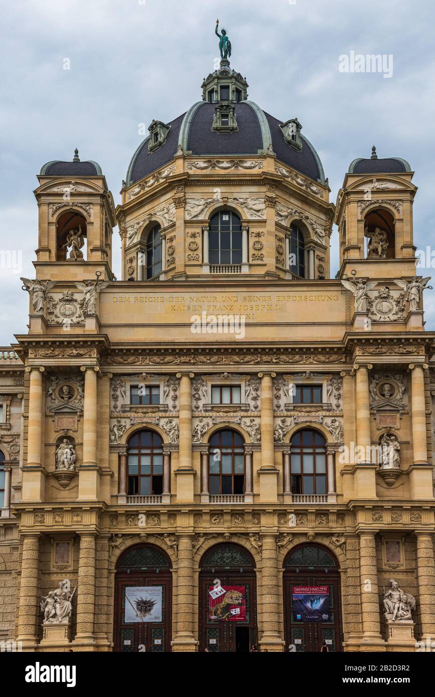 The NHM Vienna is one of the largest museums and non-university research institutions in Austria Stock Photo