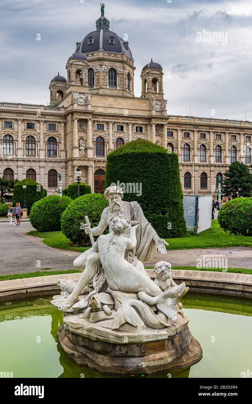 The NHM Vienna is one of the largest museums and non-university research institutions in Austria Stock Photo