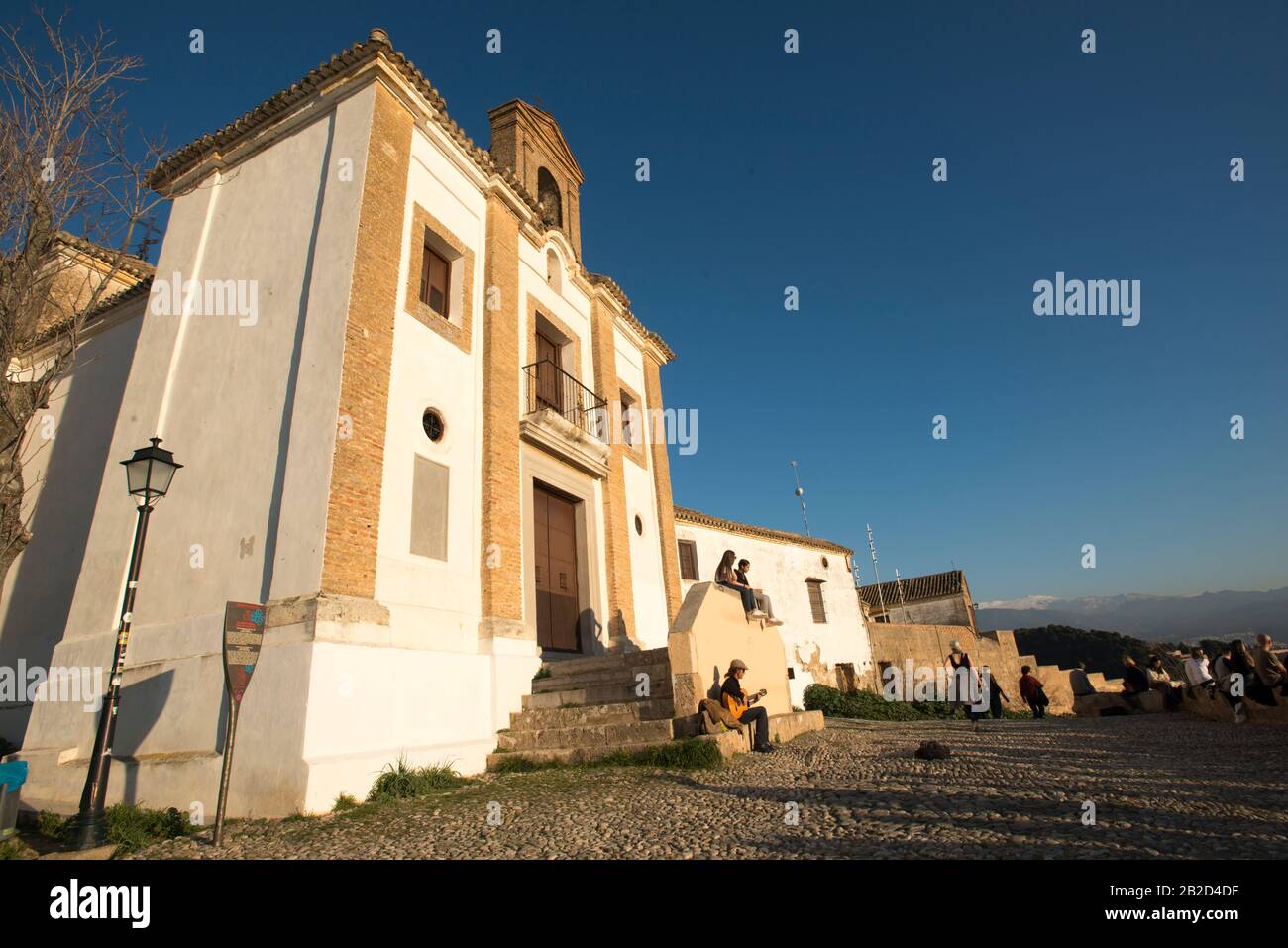 Hermitage of San Miguel Alto in Granada Stock Photo