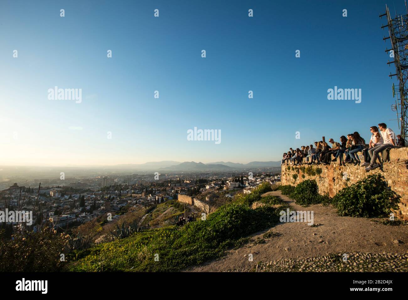 Hermitage of San Miguel Alto in Granada Stock Photo