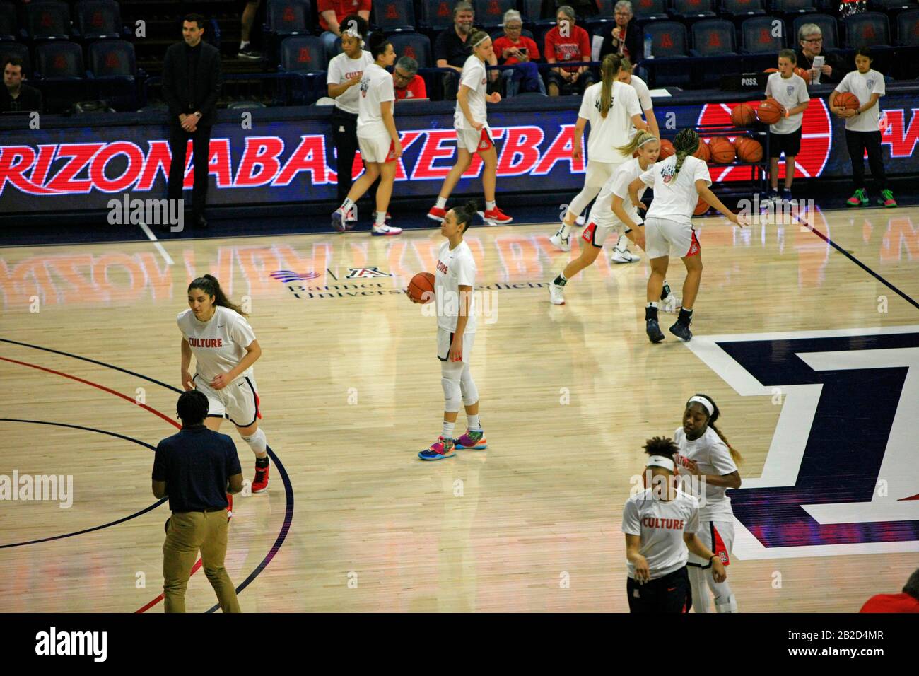 Arizona Vs Stanford Girls University Basketball game at the UofA McKale